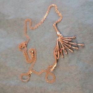 Vintage 10k diamond necklace